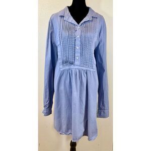 CP SHADES Annette Pullover Denim Shirt Women's 3/4 Sleeve Dress XL